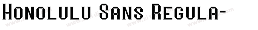 Honolulu Sans Regula字体转换